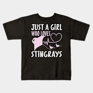 Funny Stingray Girl Kids T-Shirt